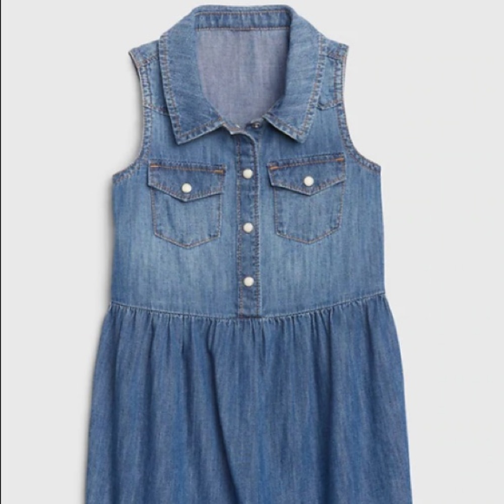 *New* Baby Gap Sleeveless Toddler Denim Dress (NWOT)